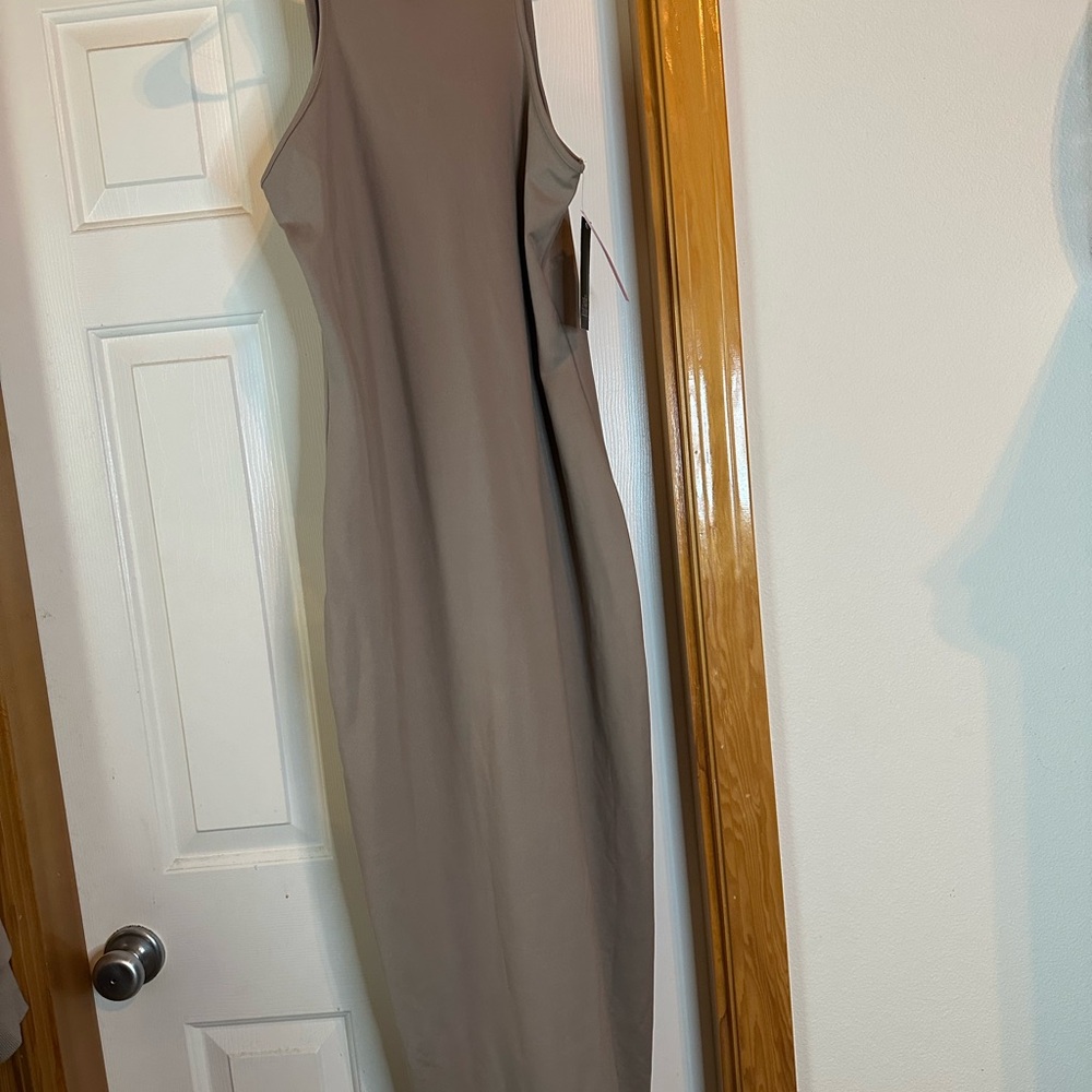 Wild Fable One Shoulder Tan Dress